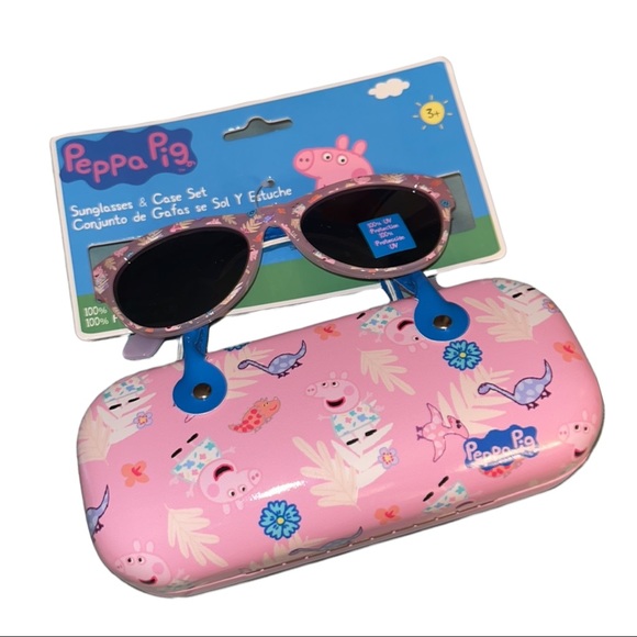 Peppa Pig Girls Sunglasses & Carrying Case UV Protection Brand New
